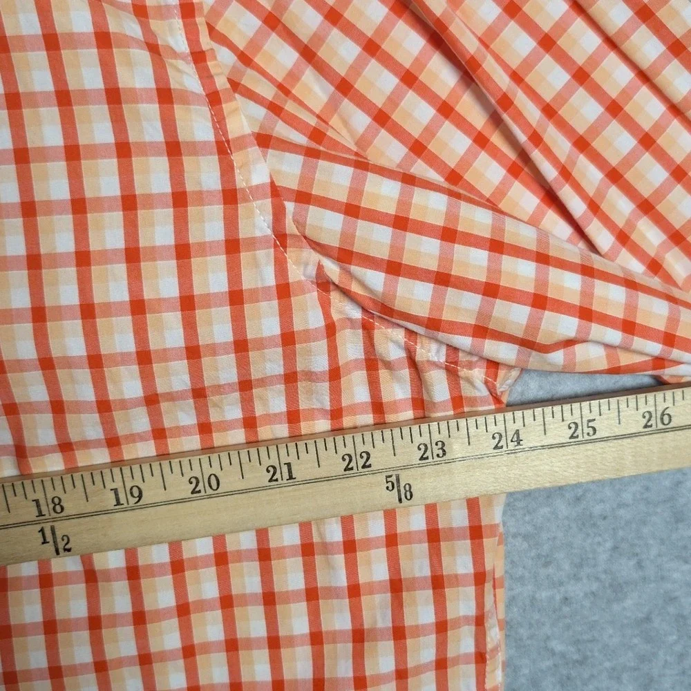 Banana Republic Gingham Shirt Mens XL Soft Wash Slim Fit Picnic Dopamine Preppy